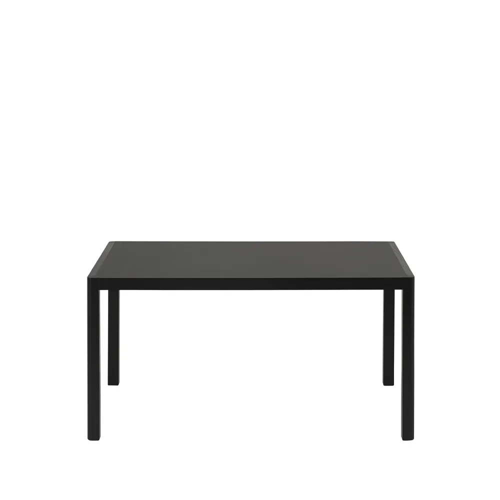 Workshop matbord, Black linoleum-Black 140x92 cm Muuto
