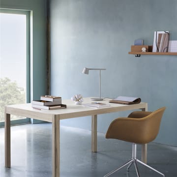 Workshop matbord - Grey linoleum-Oak 200x92 cm - Muuto