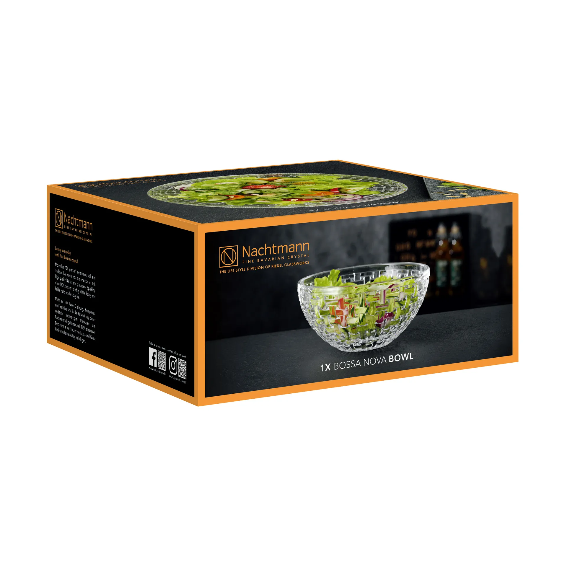 Bossa Nova skål 23 cm, Klar Nachtmann