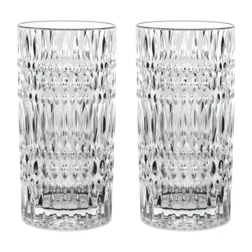 Ethno Barista Latte glas 43,4 cl 2-pack - Clear - Nachtmann