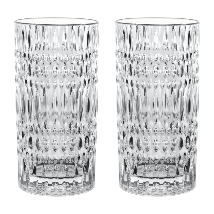 Ethno Barista Latte glas 43,4 cl 2-pack - Clear - Nachtmann
