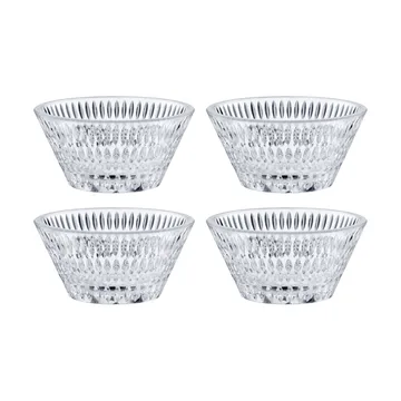Ethno skål Ø11 cm 4-pack - Clear - Nachtmann