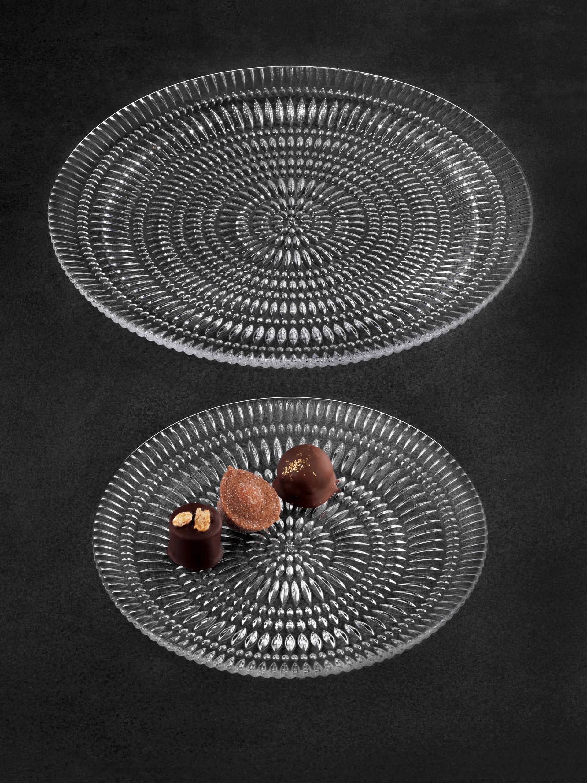 Ethno tallrik, 2-pack, kristallglas, Ø23 cm Nachtmann