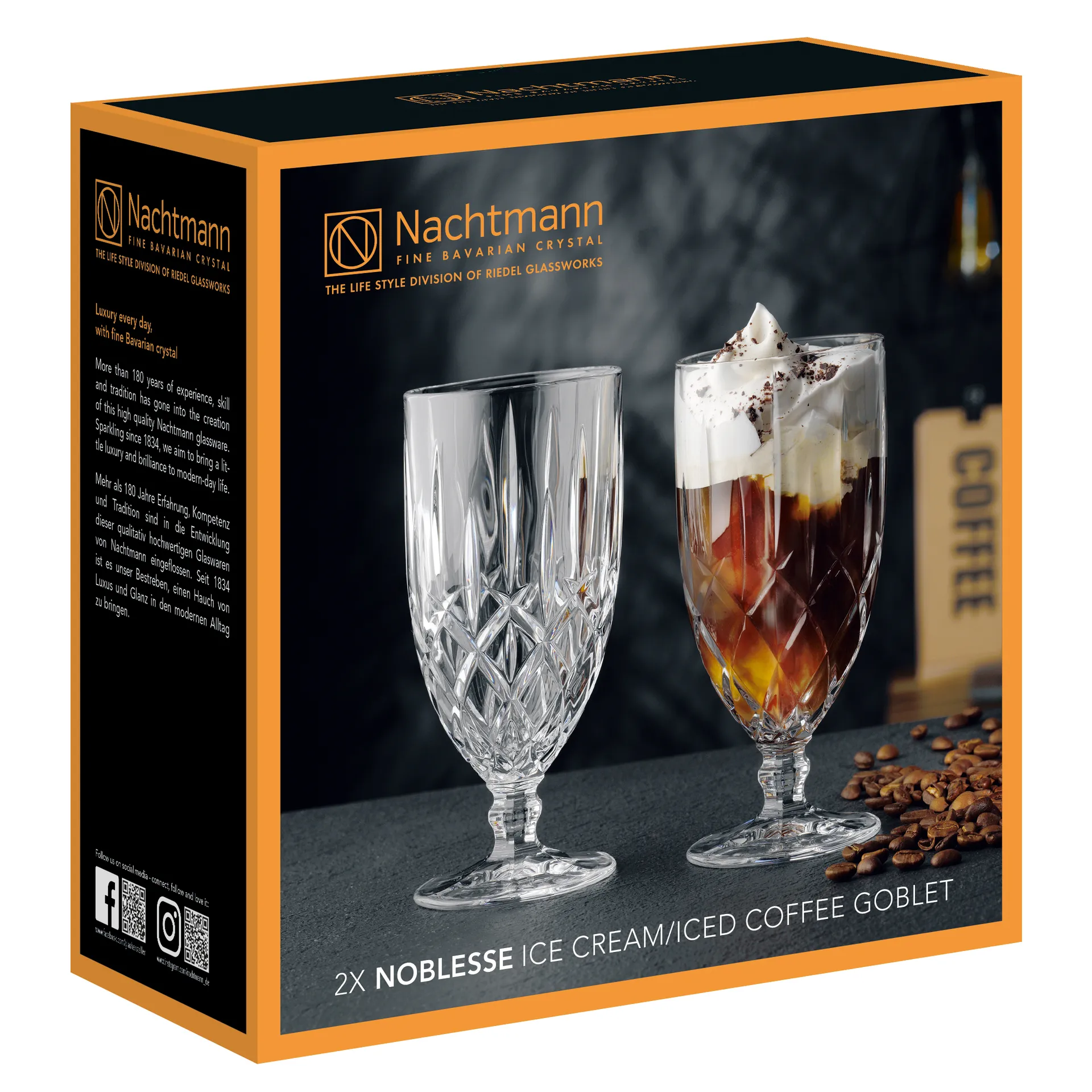 Noblesse dessertglas 2-pack, Klar Nachtmann