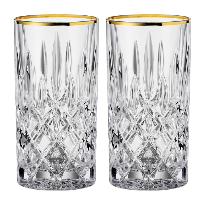 Noblesse Gold longdrinksglas 37,5 cl 2-pack - Klar - Nachtmann