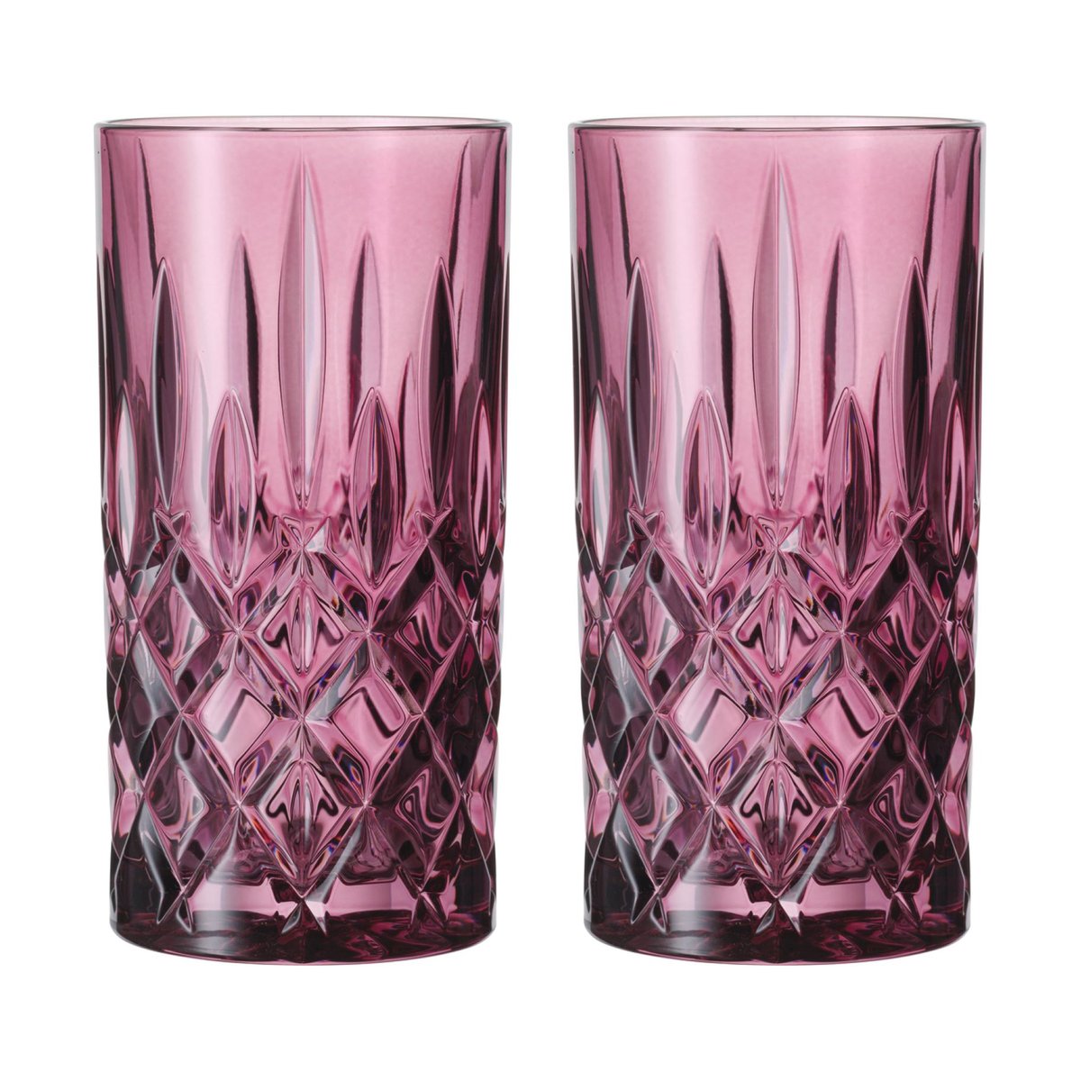 Nachtmann Noblesse Longdrink glas 39,5 cl 2-pack Berry