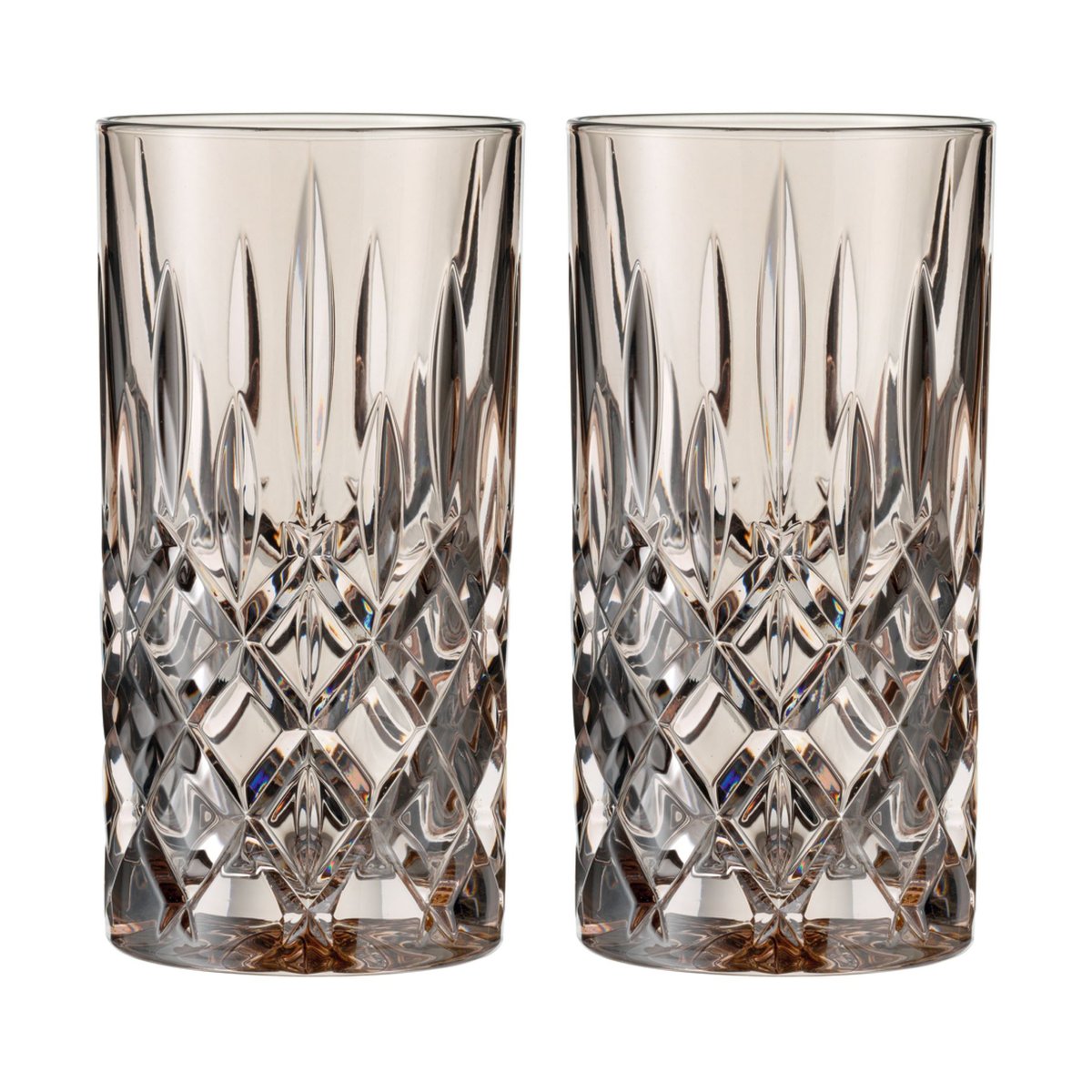 Nachtmann Noblesse Longdrink glas 39,5 cl 2-pack Taupe