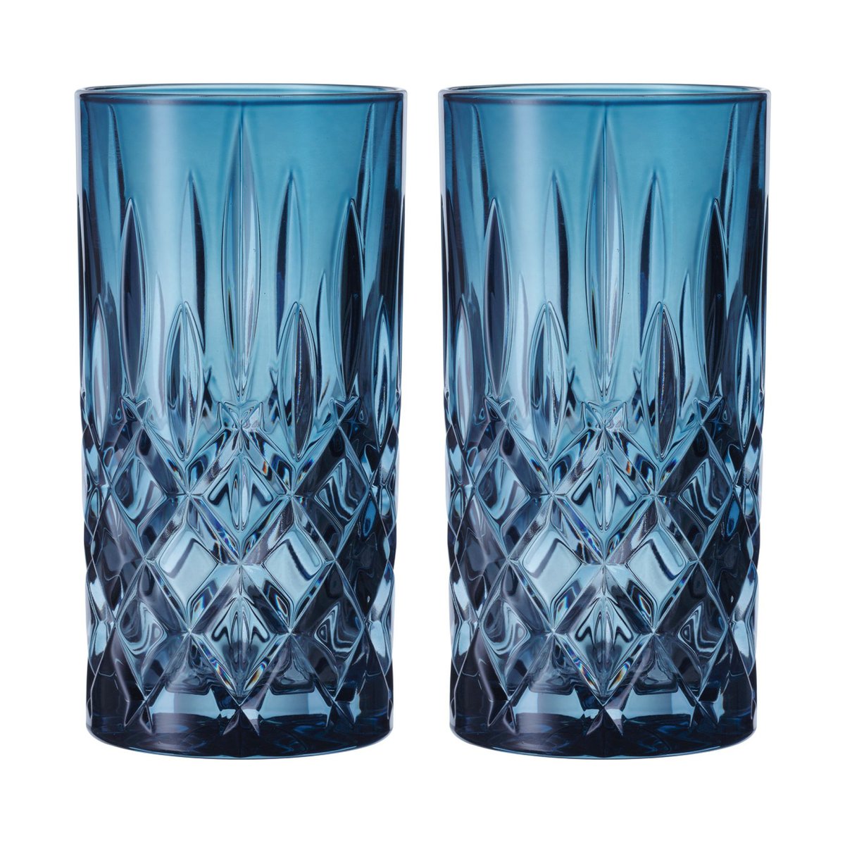 Nachtmann Noblesse Longdrink glas 39,5 cl 2-pack Vintage blue
