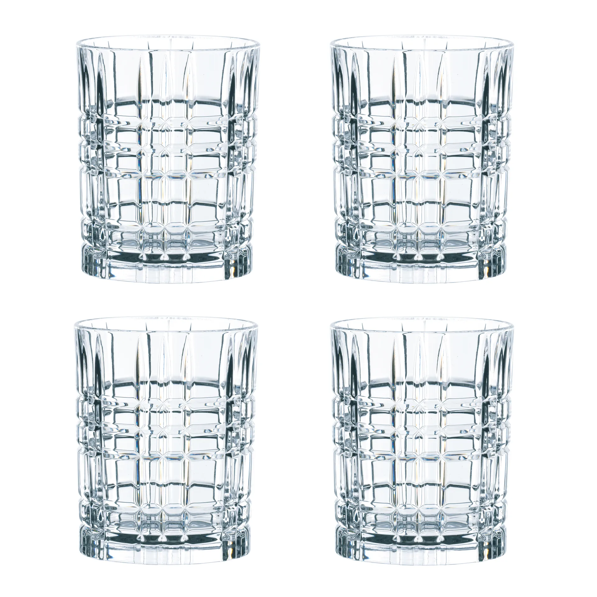 Square whiskyglas 34 cl 4-pack, 34 cl Nachtmann