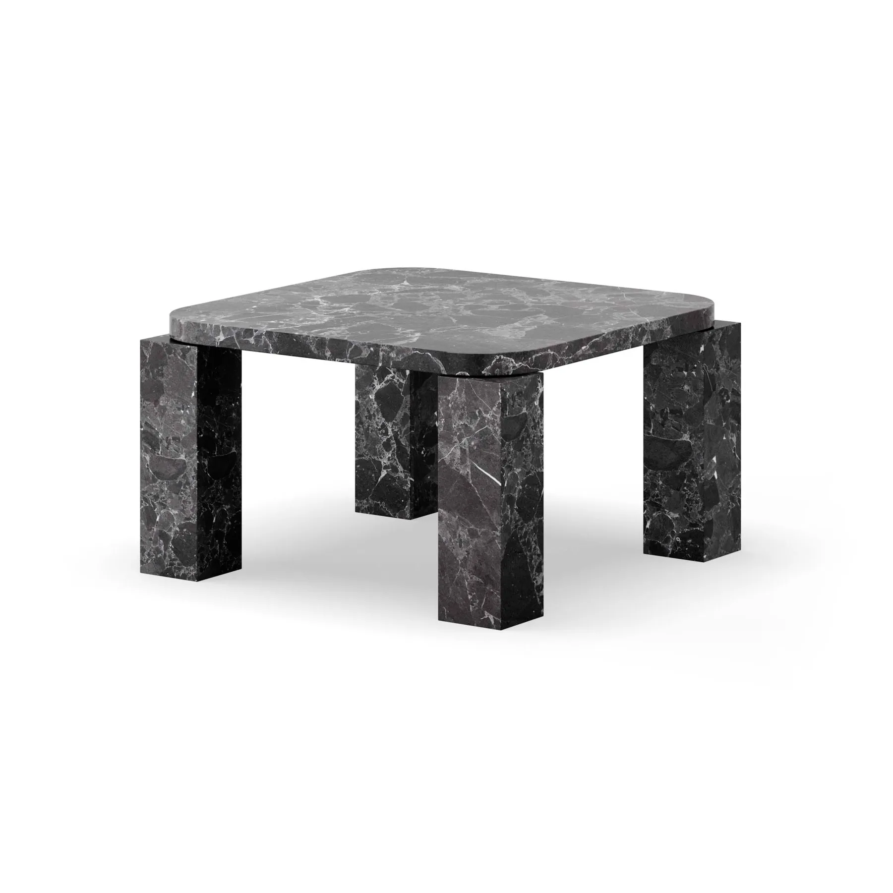 Atlas soffbord 60x60 cm, Costa black marble New Works