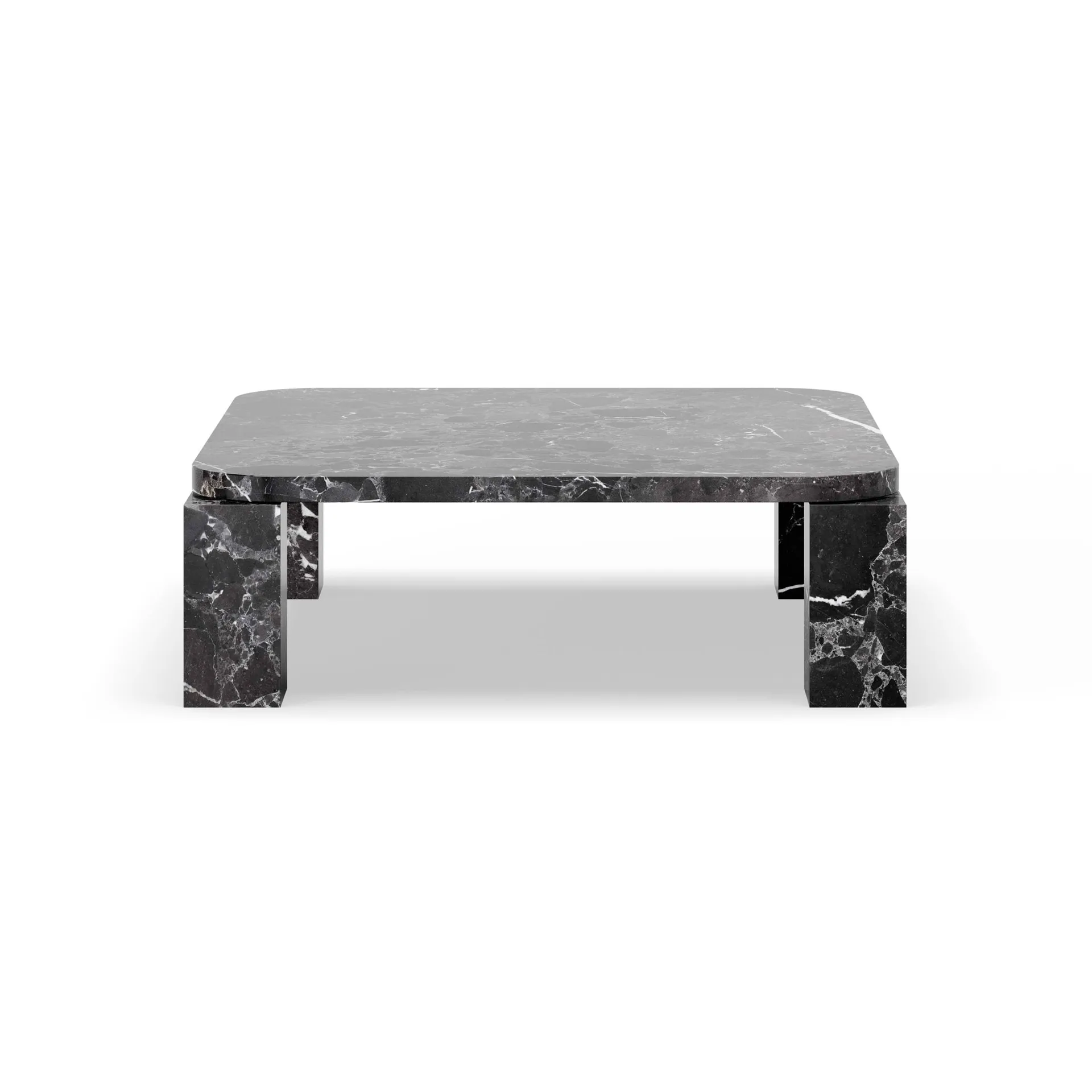 Atlas soffbord 82x82 cm, Costa Black marble New Works