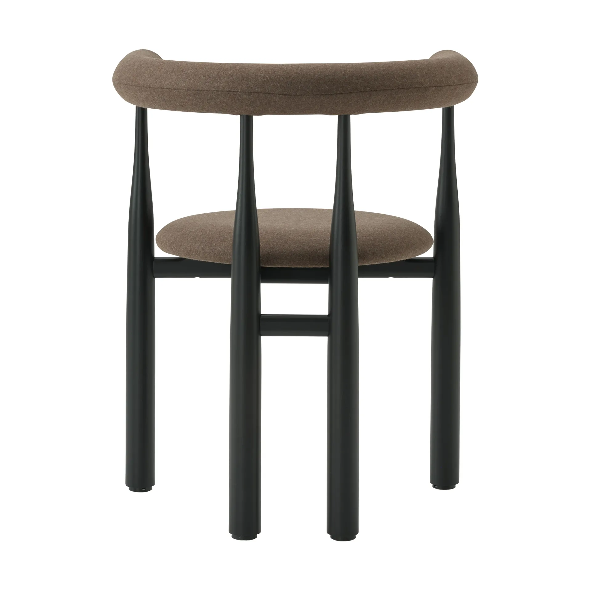 Bukowski karmstol klädd, Black, Wooly Plus 1008 New Works