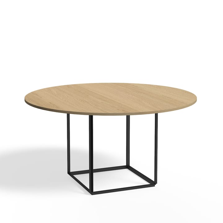 Florence matbord runt - natural oak, ø145 cm, svart stativ - New Works