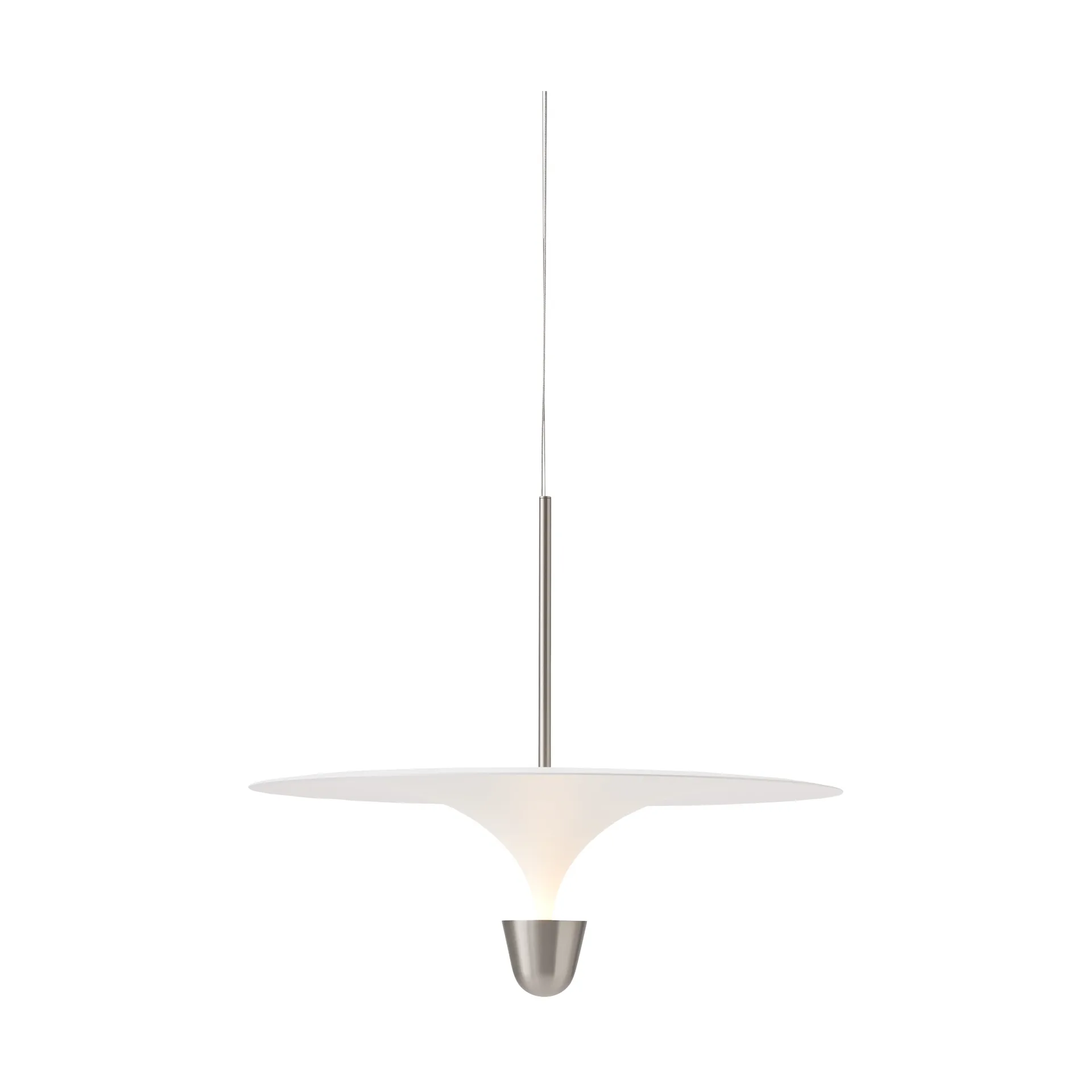 Kantarell pendel Ø60 cm, Nickel Plated New Works