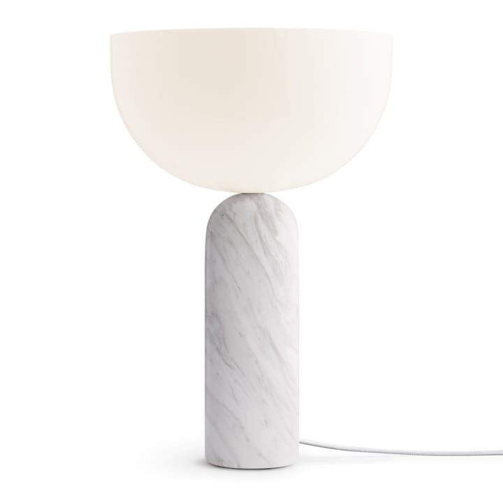 Kizu bordslampa large - White marble - New Works