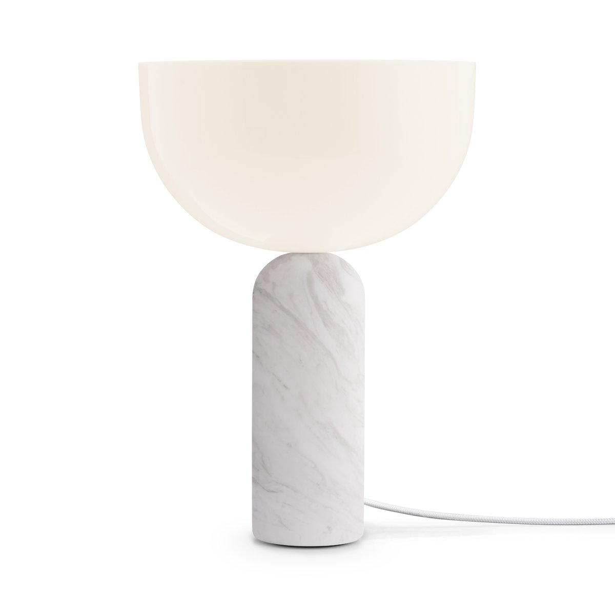 New Works Kizu bordslampa small 35 cm White marble | Skandinavisk Design | Bordslampor | Vit