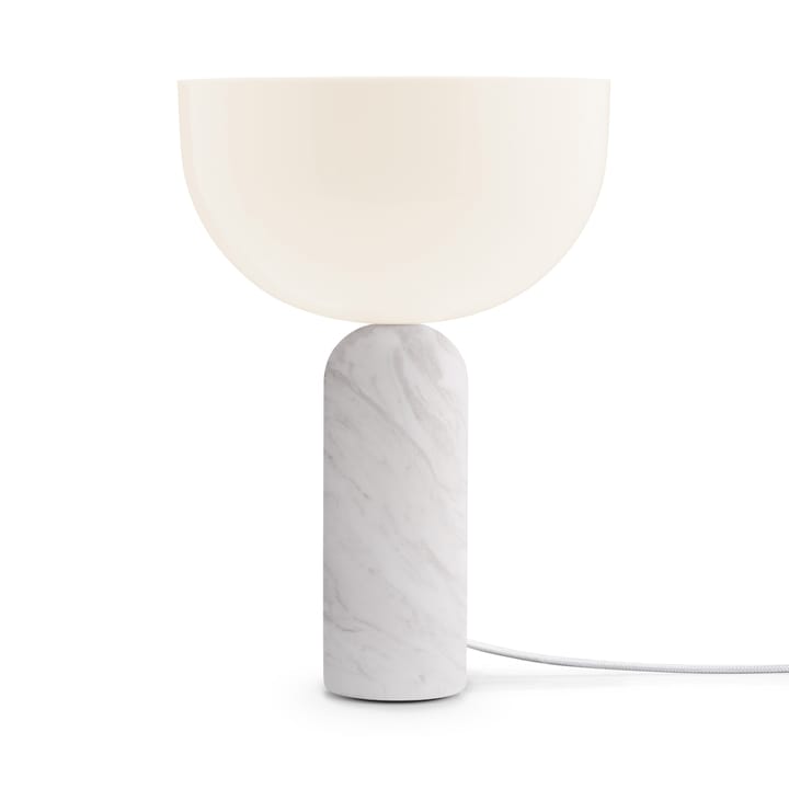 Kizu bordslampa small - White marble - New Works