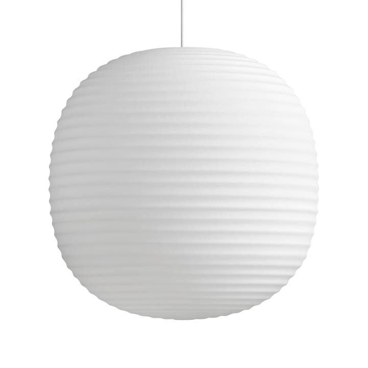 Lantern pendel large - Frosted white opal glass - New Works