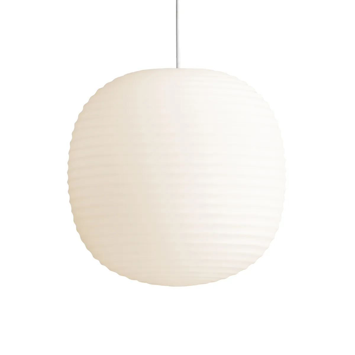 New Works Lantern pendel medium Frosted white opal glass