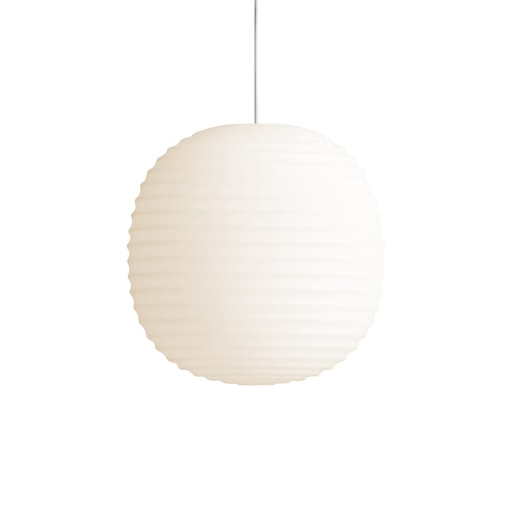 Lantern pendel small - Frosted white opal glass - New Works