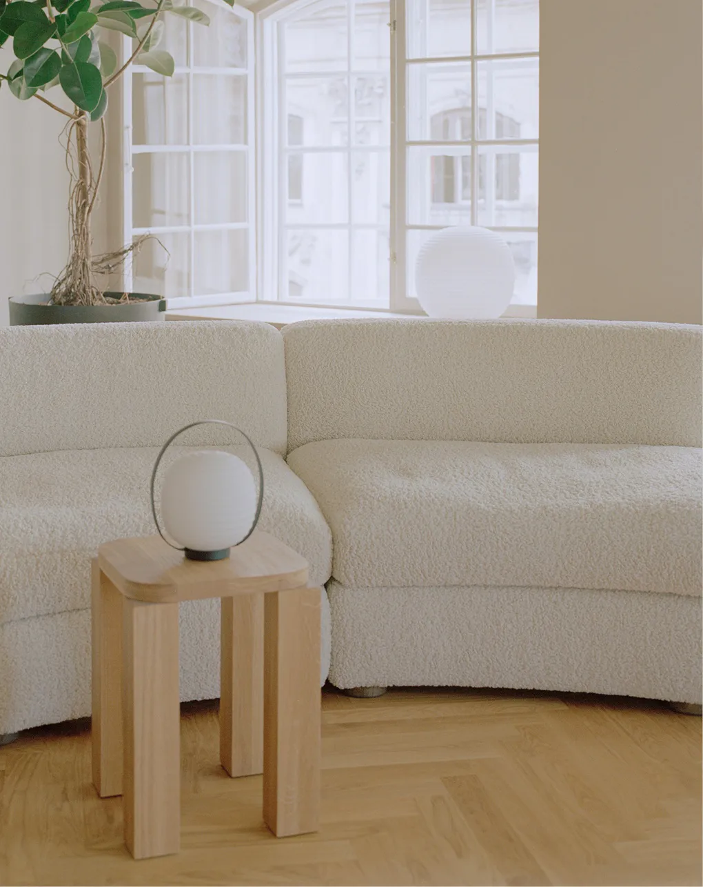 Lantern portabel bordslampa 23x18 cm, Black New Works