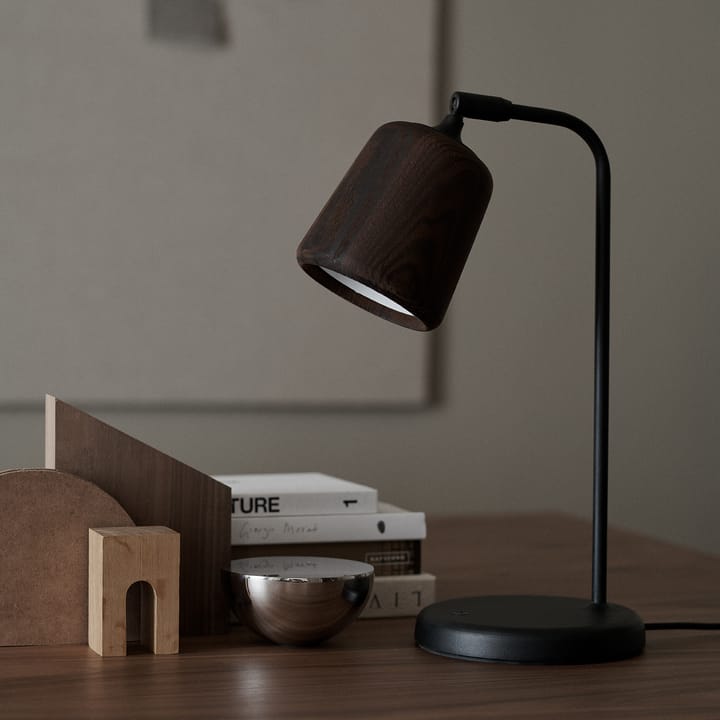 Material bordslampa - Smoked oak - New Works