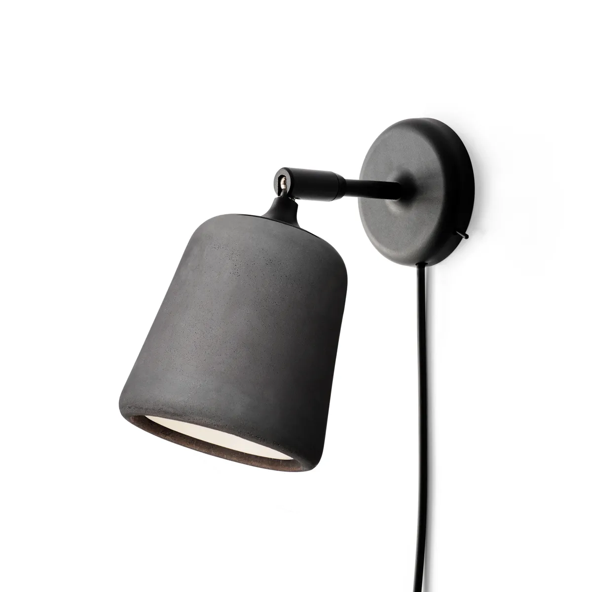 New Works Material vägglampa Dark grey concrete