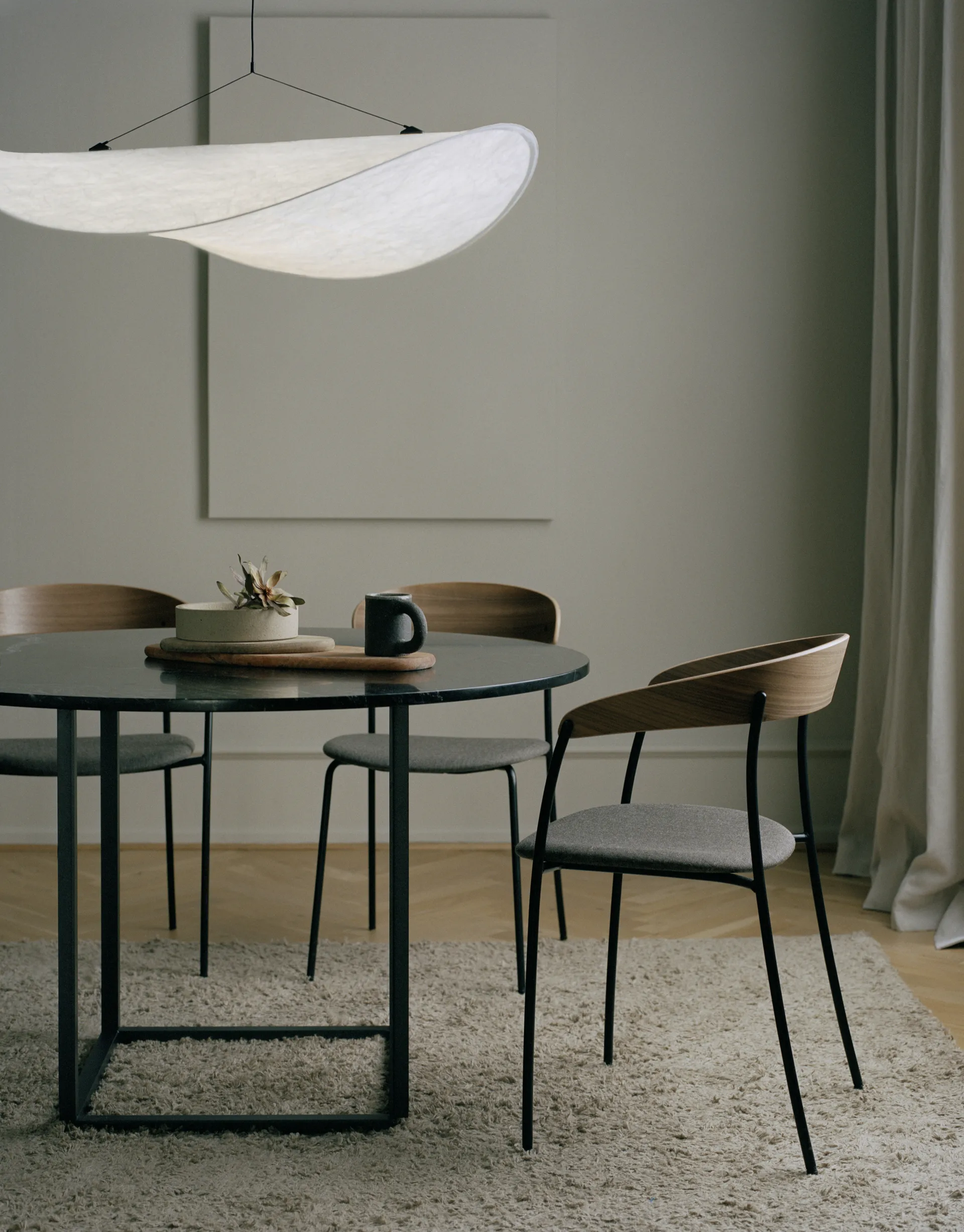 Tense pendel, White, Ø120 New Works