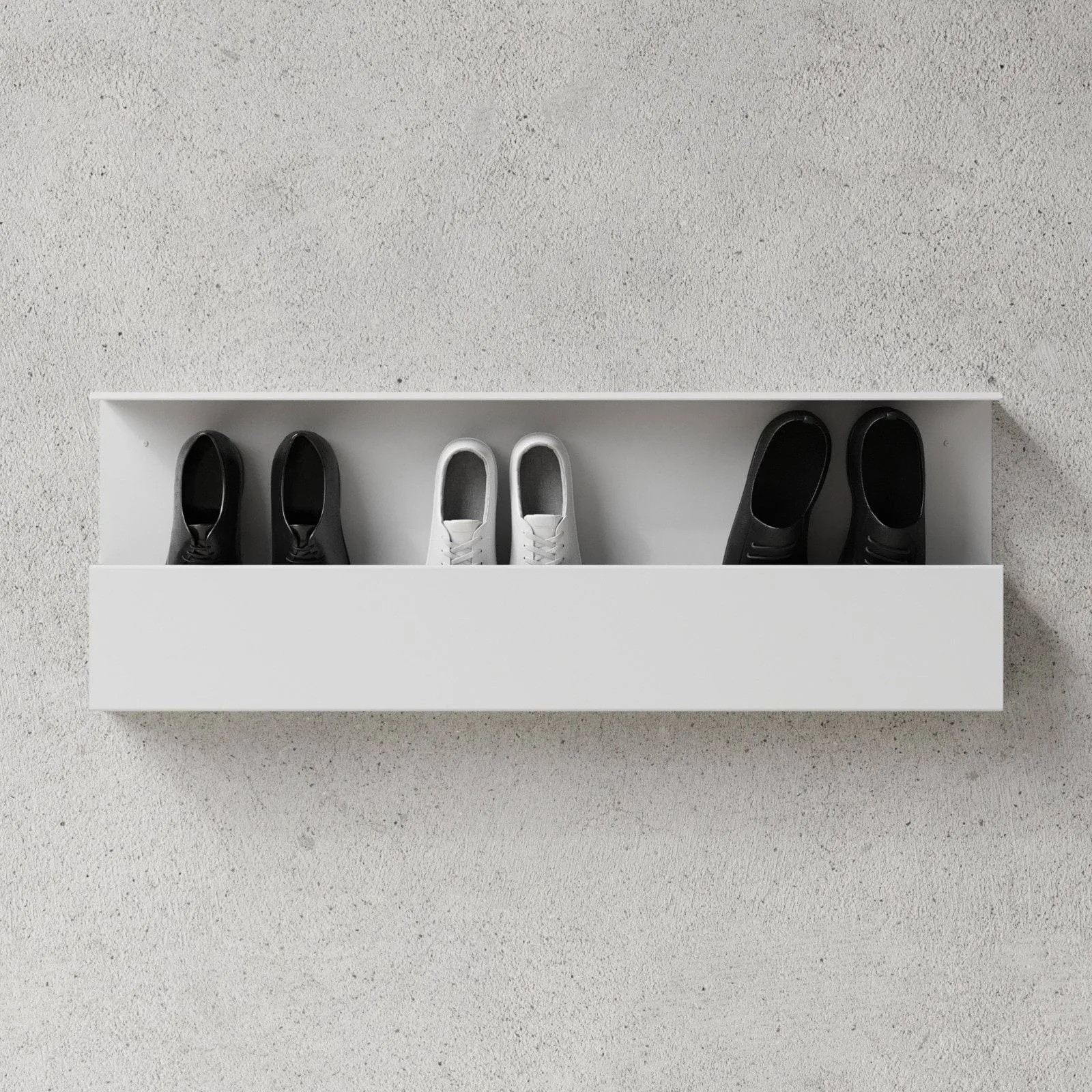 Nichba skohylla, White, 100 cm Nichba