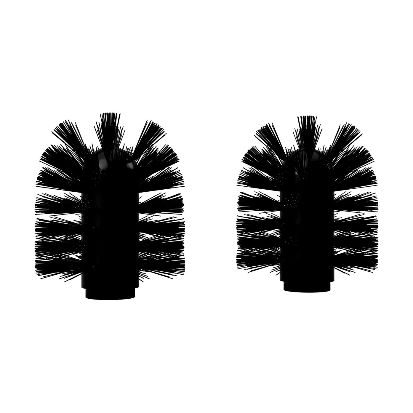Nichba toalettborsthuvud, Black, 2-pack Nichba