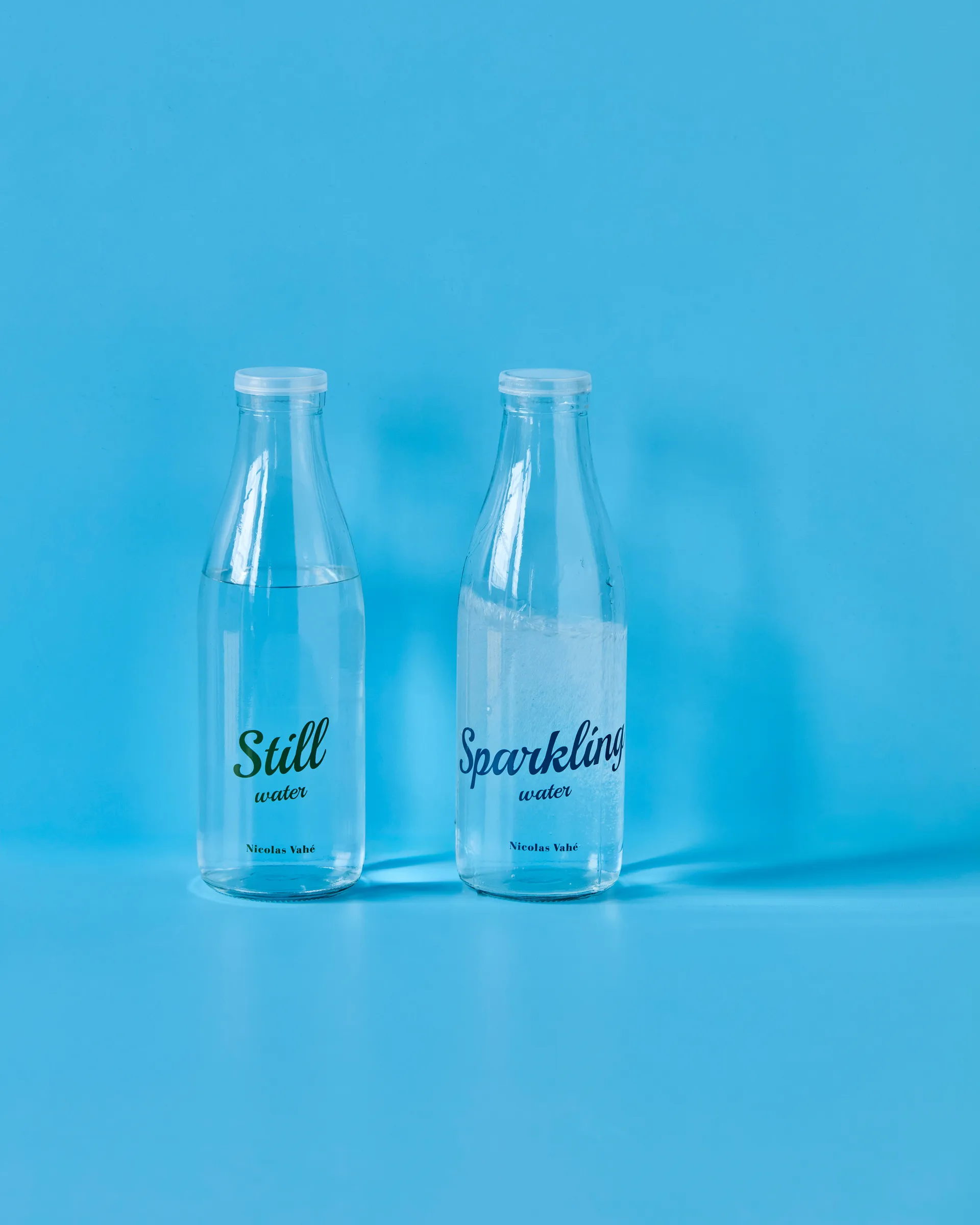 Flaska med lock 1 L, 2 delar, Still-Sparkling Nicolas Vahé