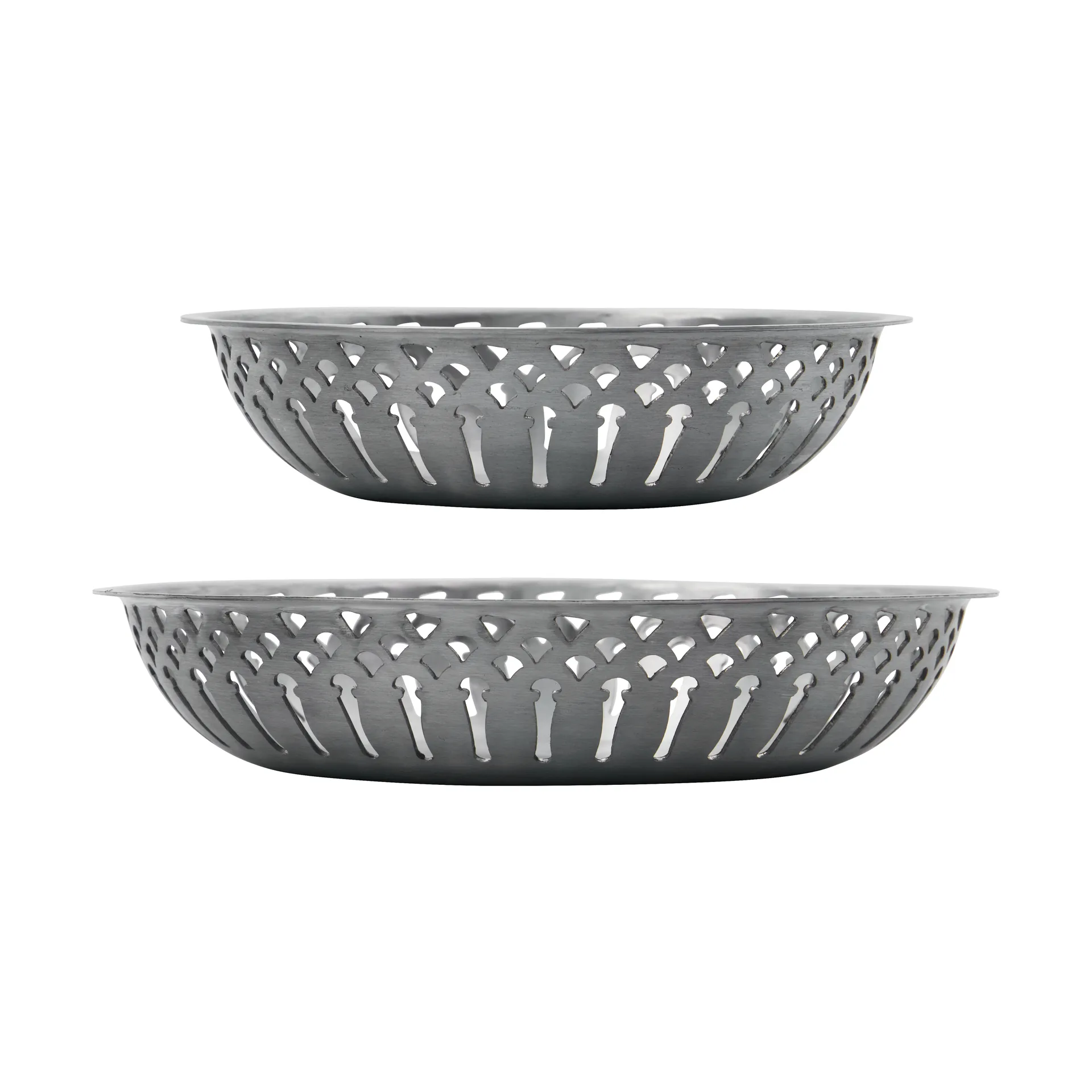 Nicolas Vahé brödkorg 2 delar, Antik silverfinish Nicolas Vahé