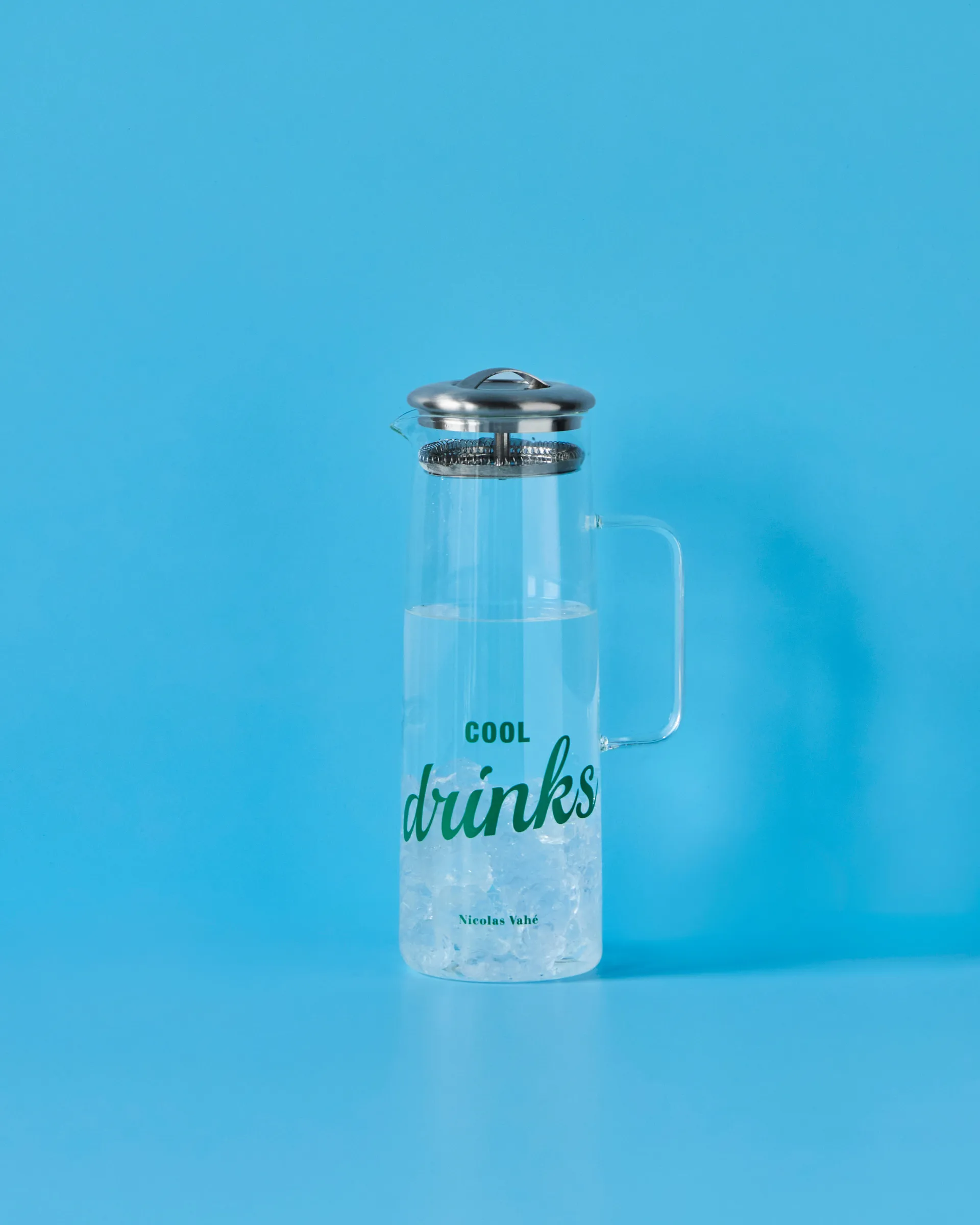 Nicolas Vahé kanna med lock, Klar-silver Nicolas Vahé