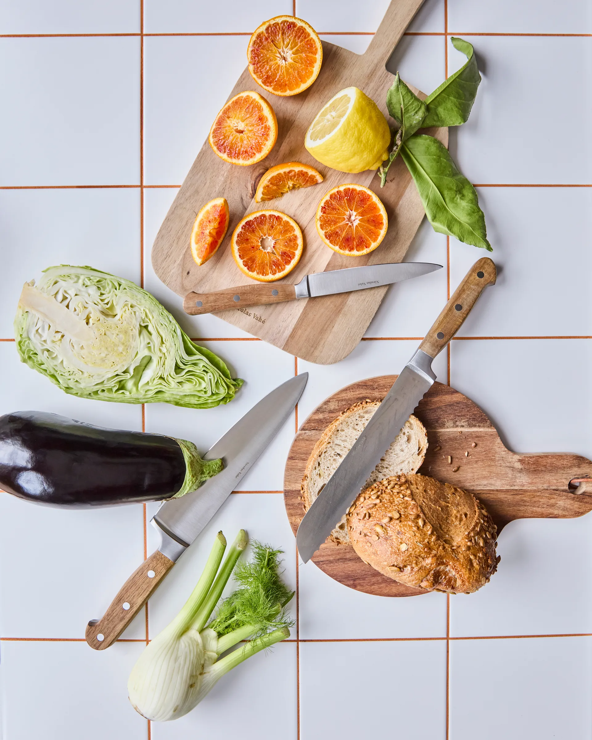 Nicolas Vahé knivset, 4 delar Nicolas Vahé