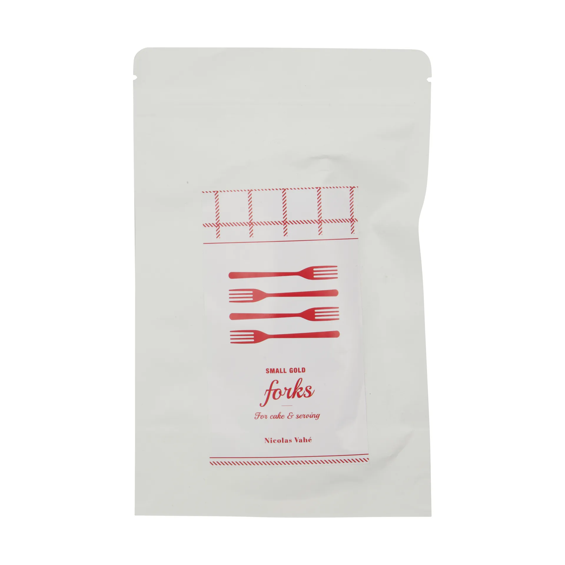 Nicolas Vahé tårtgaffel 4-pack, Antik guldfinish Nicolas Vahé