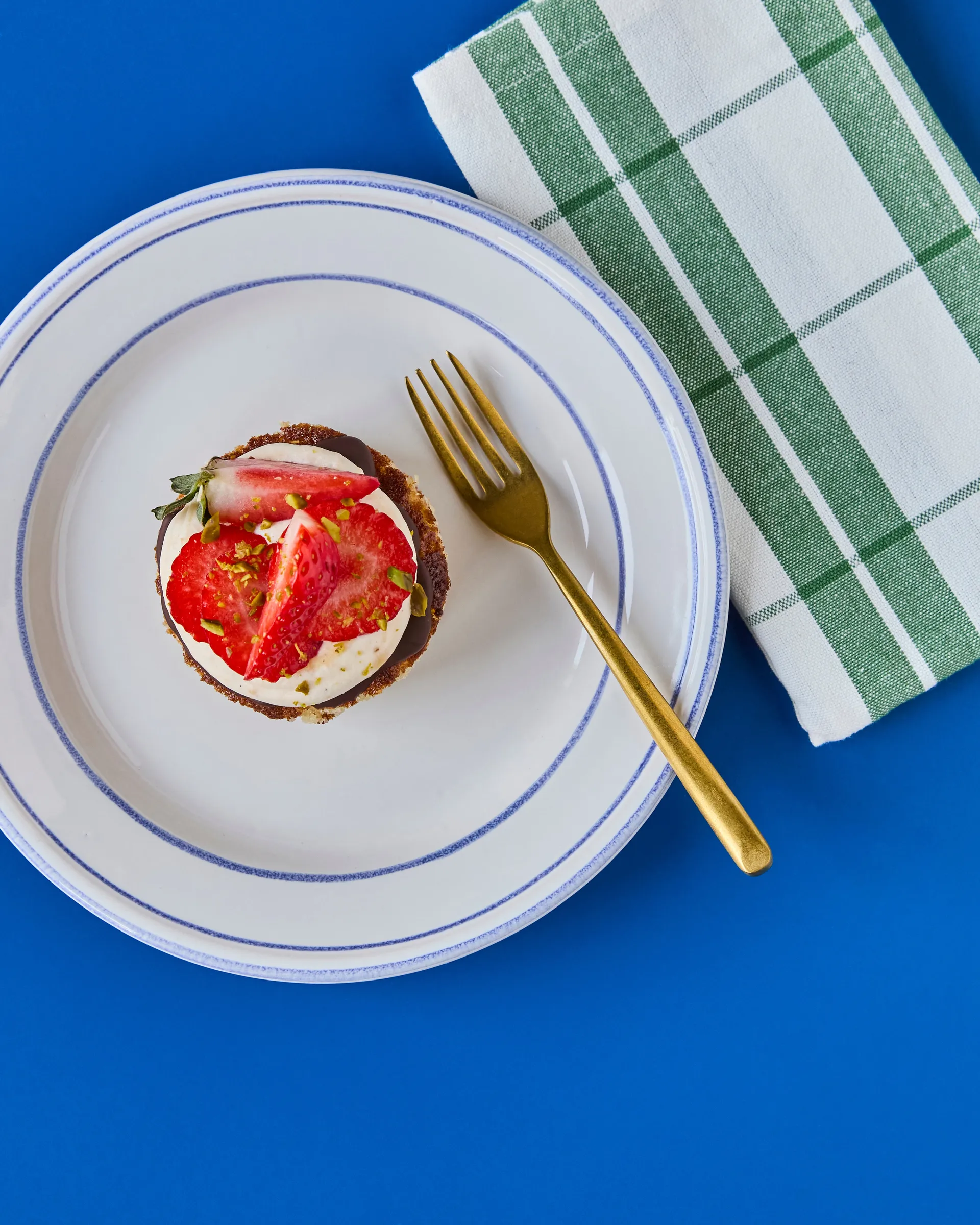 Nicolas Vahé tårtgaffel 4-pack, Antik guldfinish Nicolas Vahé