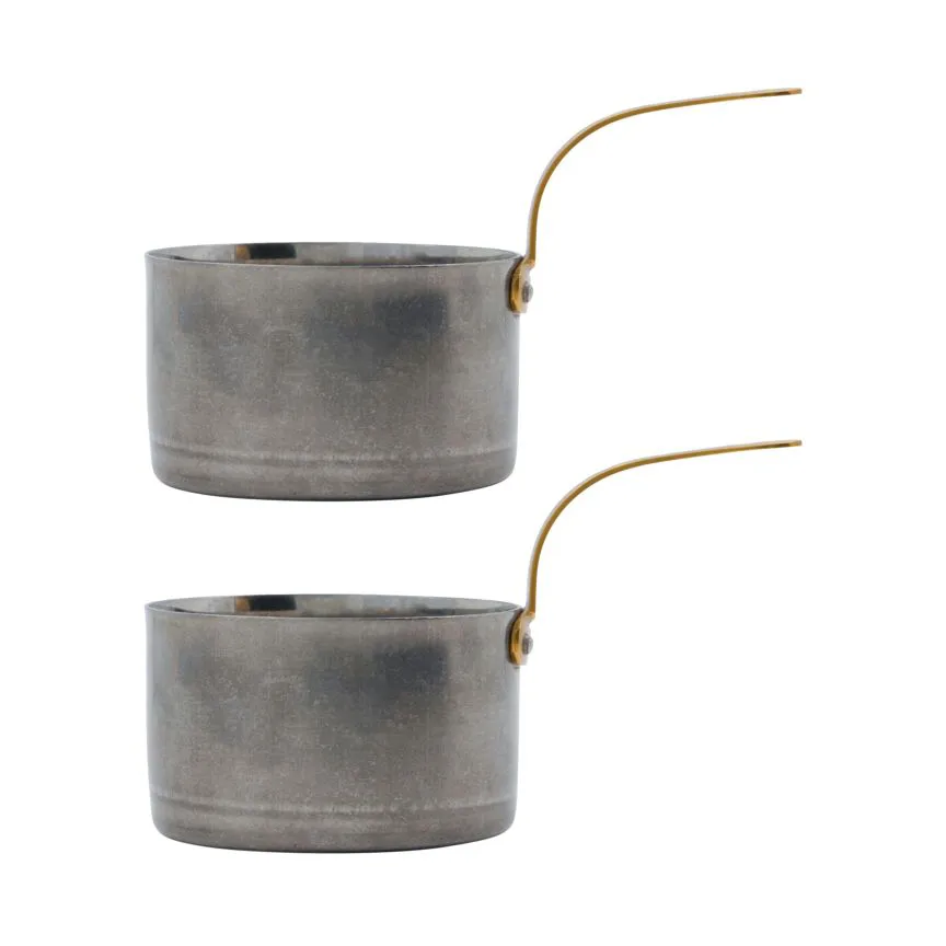 Presentation mini-kastrull Ø10 cm 2-pack, Silverfinish Nicolas Vahé