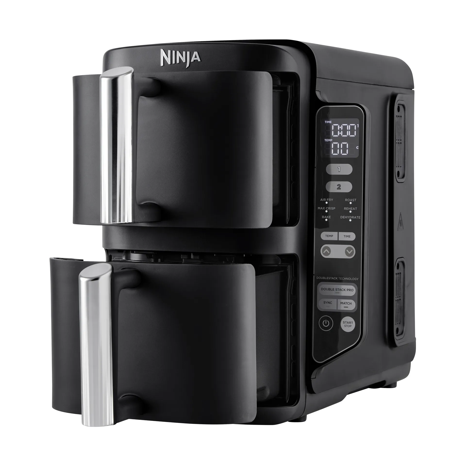 Ninja Air Fryer SL300EU double stack 2 lådor 7,6 L, Svart Ninja