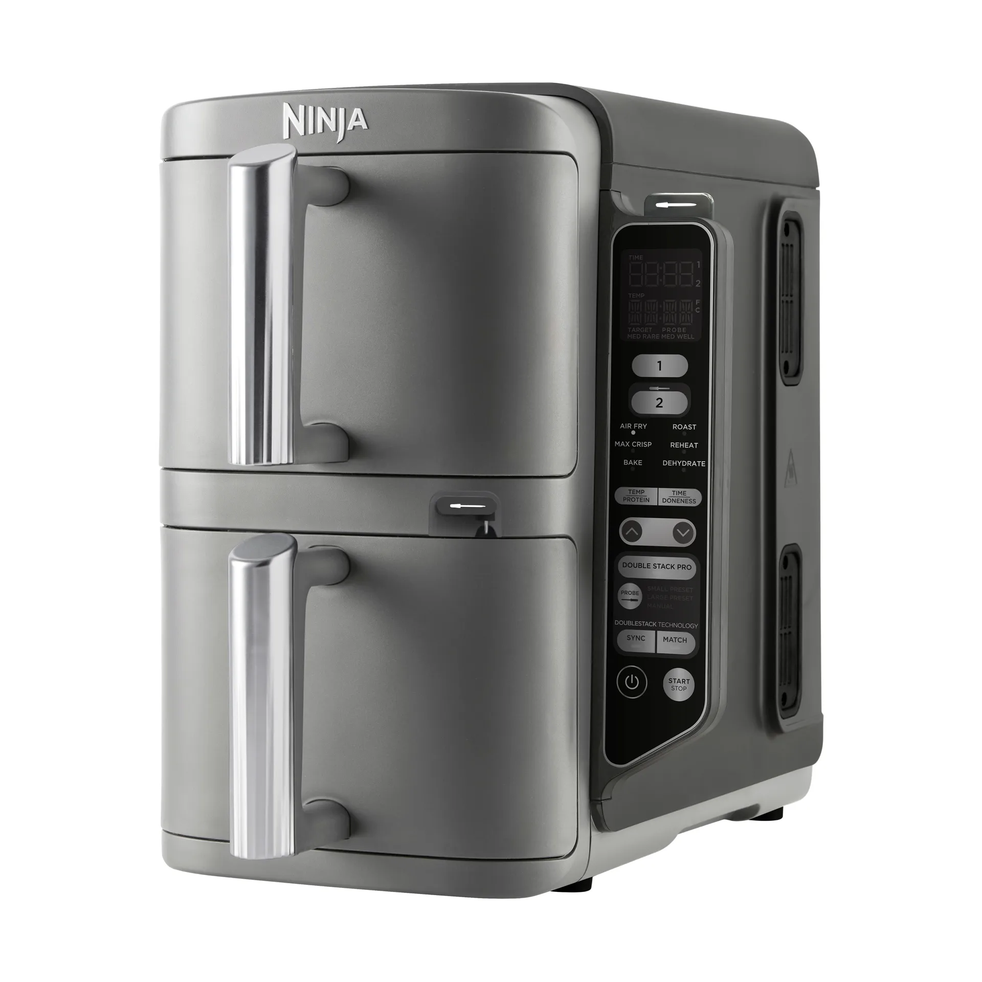 Ninja Air Fryer SL451EU stacked dual zone XL 9,5 L, Svart Ninja