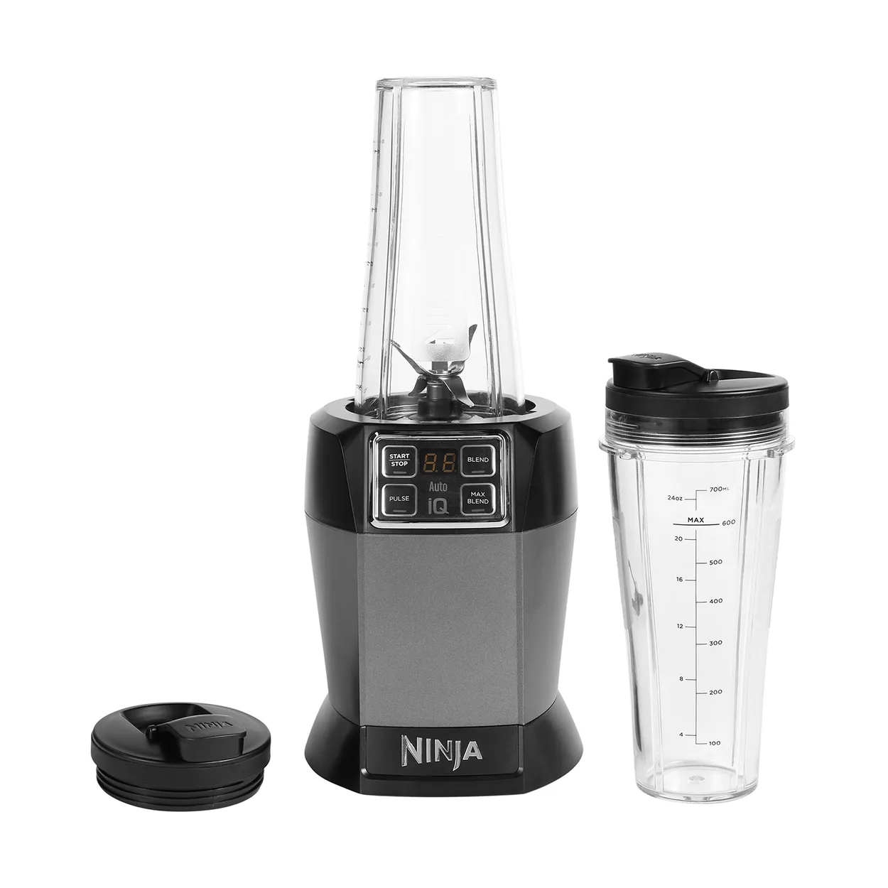 Ninja BN495 blender med Auto-iQ Svart | Skandinavisk Design | Blenders | Silverfärgad
