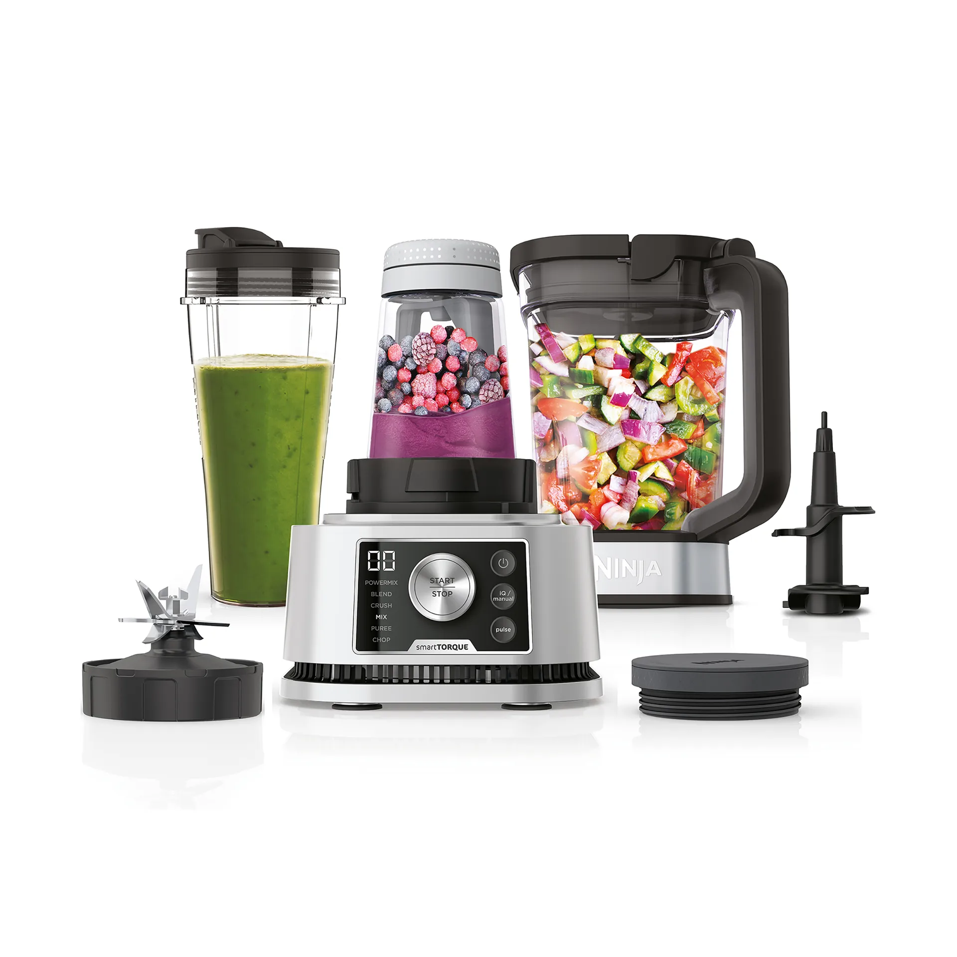 Ninja Foodi CB350 3-i-1 Power Nutri blender, Rostfritt stål Ninja