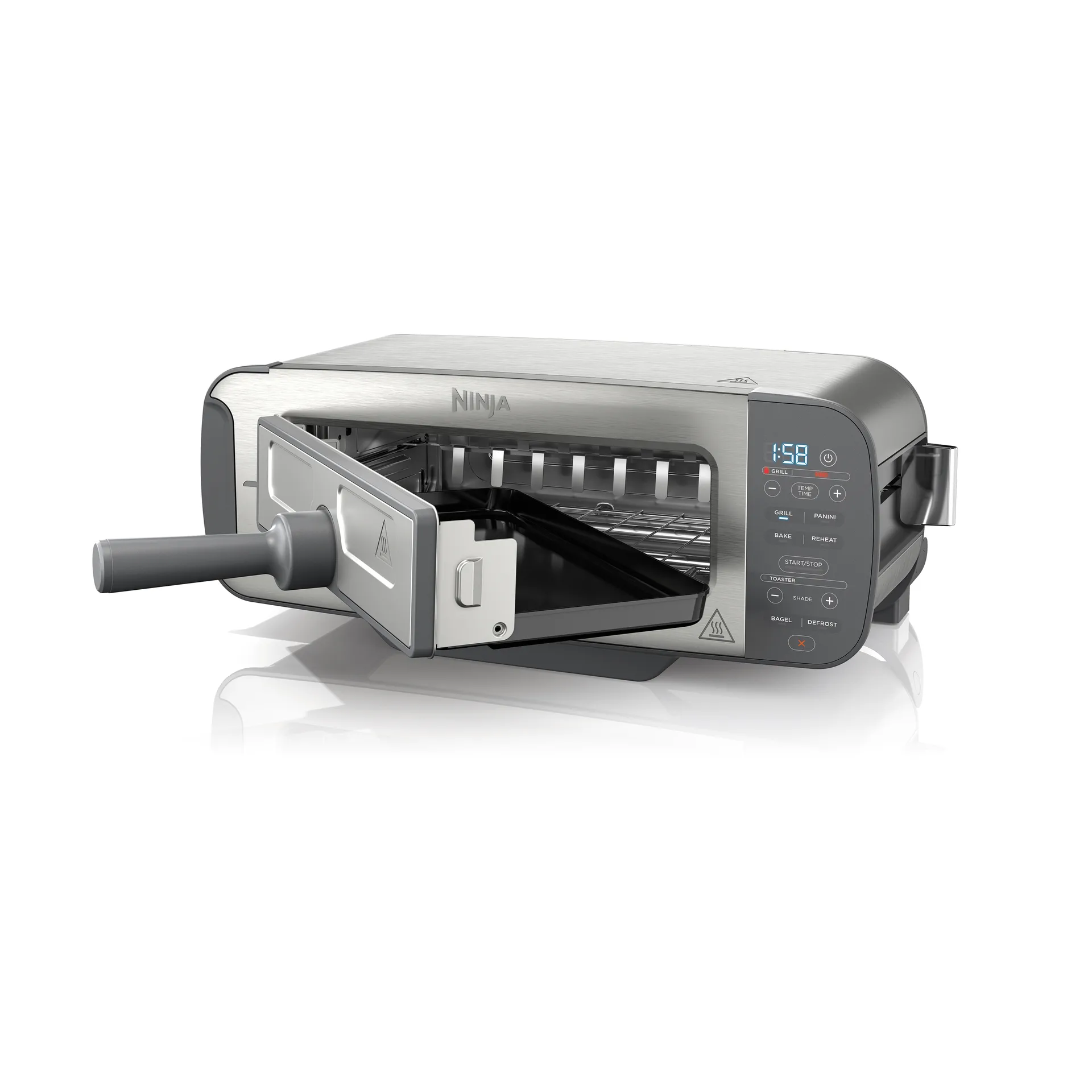 Ninja Foodi grill- och paninipress ST202EU 3-i-1, Rostfritt stål Ninja