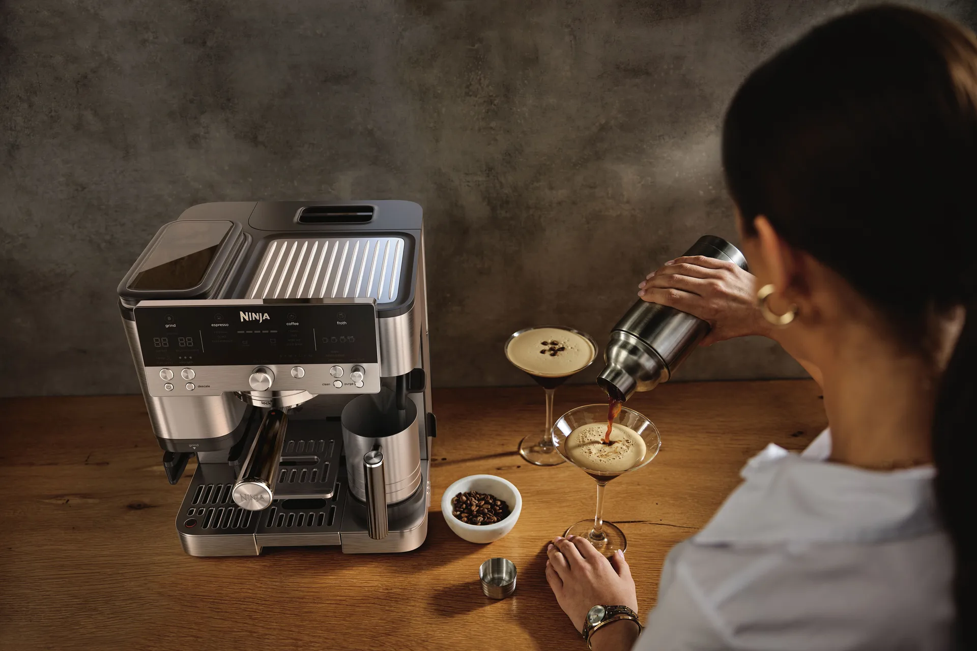 Ninja Luxe™ café premier 3-i-1 espressomaskin, Black Ninja