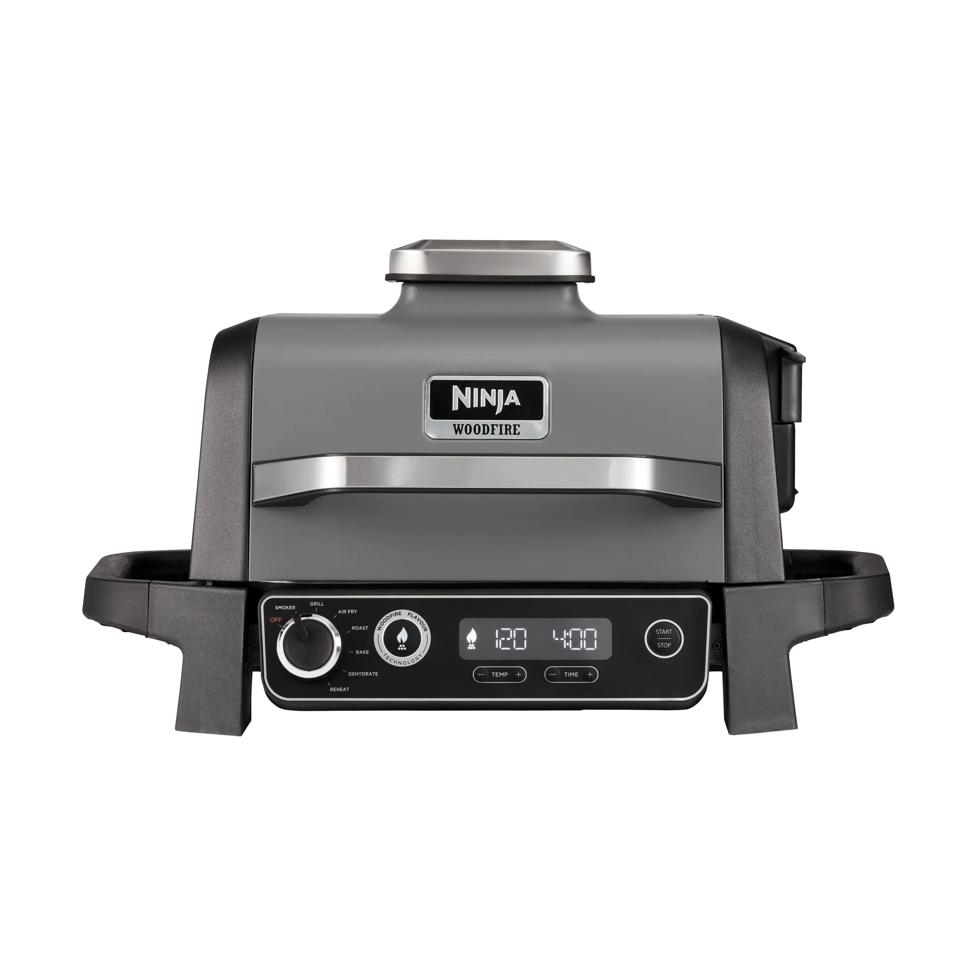 Ninja Woodfire OG701 7-i-1 elgrill 46x46 cm, Svart Ninja