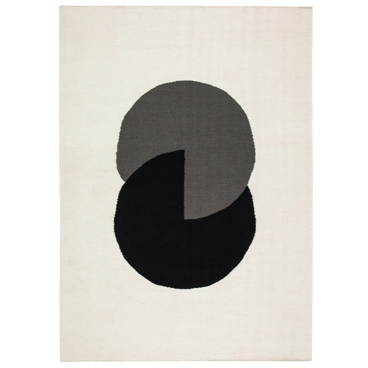 NJRD Circles blocks kelimmatta naturvit 200x300 cm