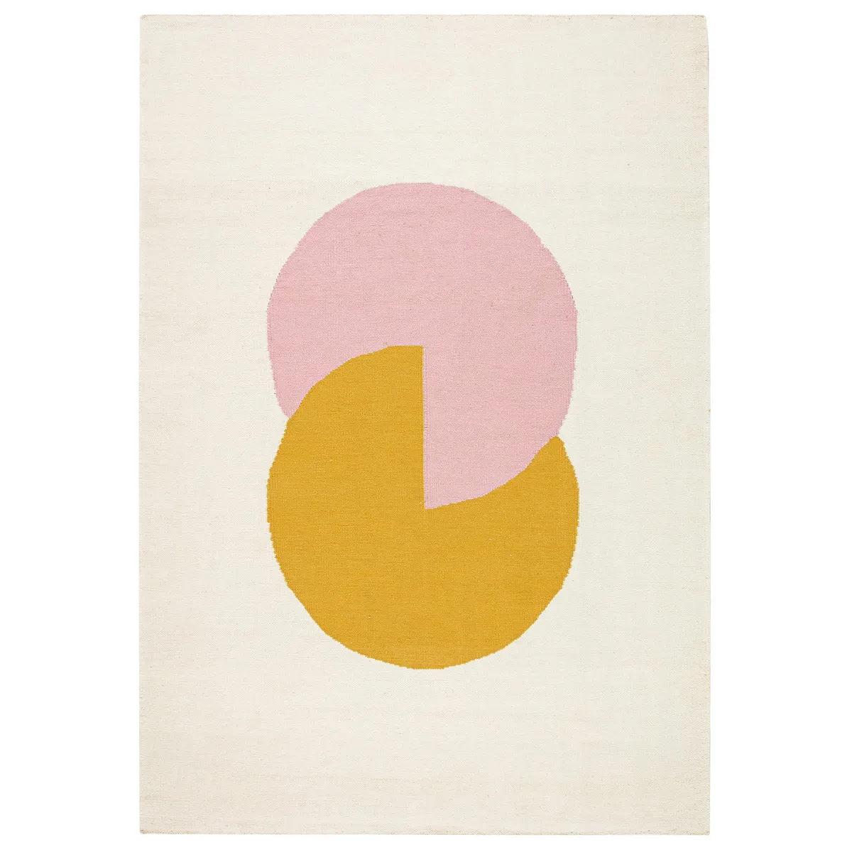 NJRD Circles blocks kelimmatta rosa 200x300 cm