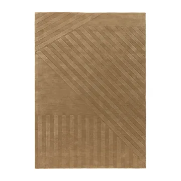 Levels Stripes ullmatta - Beige, 170x240 cm - NJRD