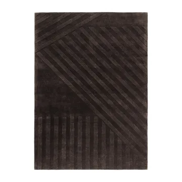 Levels Stripes ullmatta - Brun, 170x240 cm - NJRD