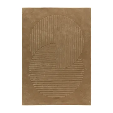 Levels ullmatta circles beige - 170x240 cm - NJRD