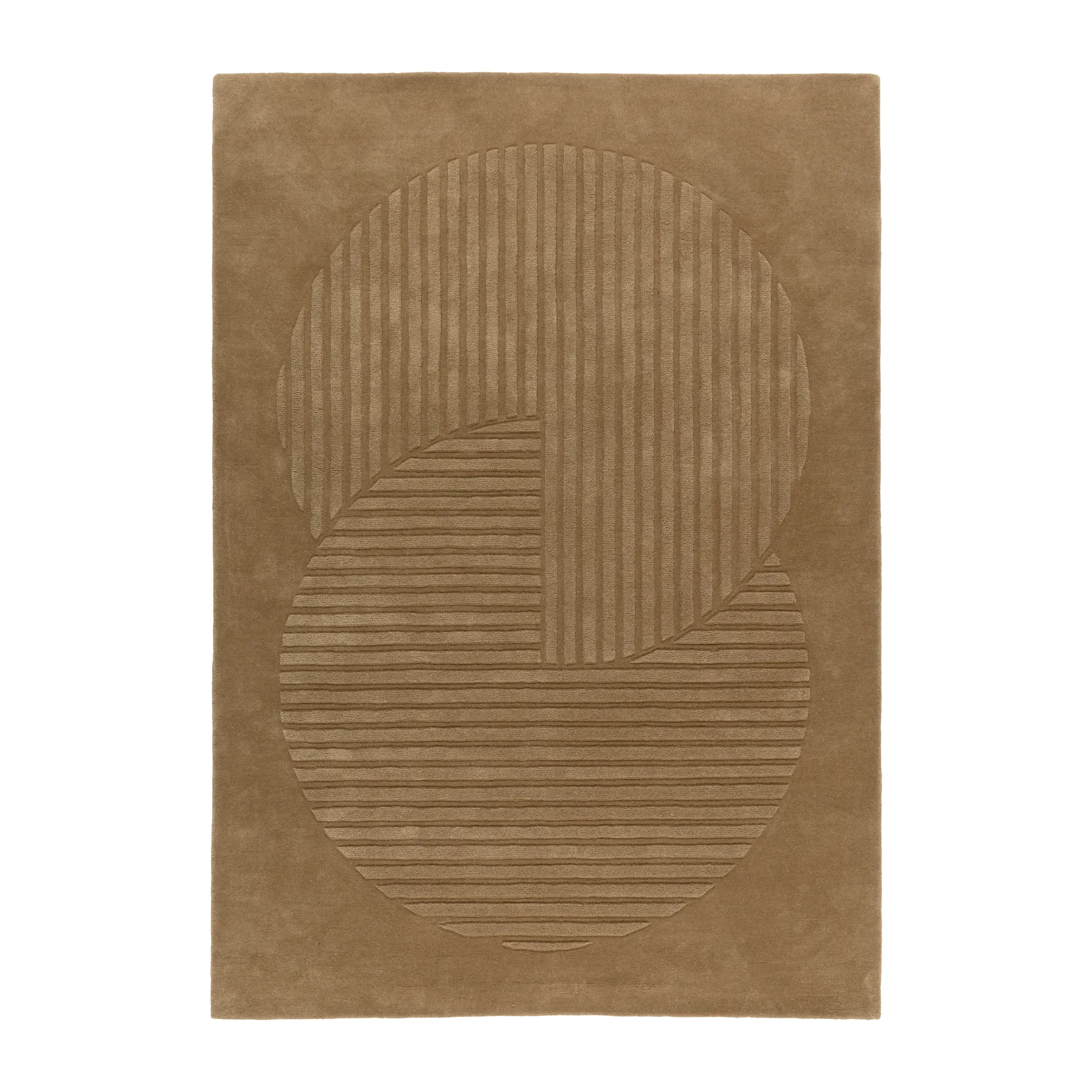 Levels ullmatta circles beige, 200x300 cm NJRD